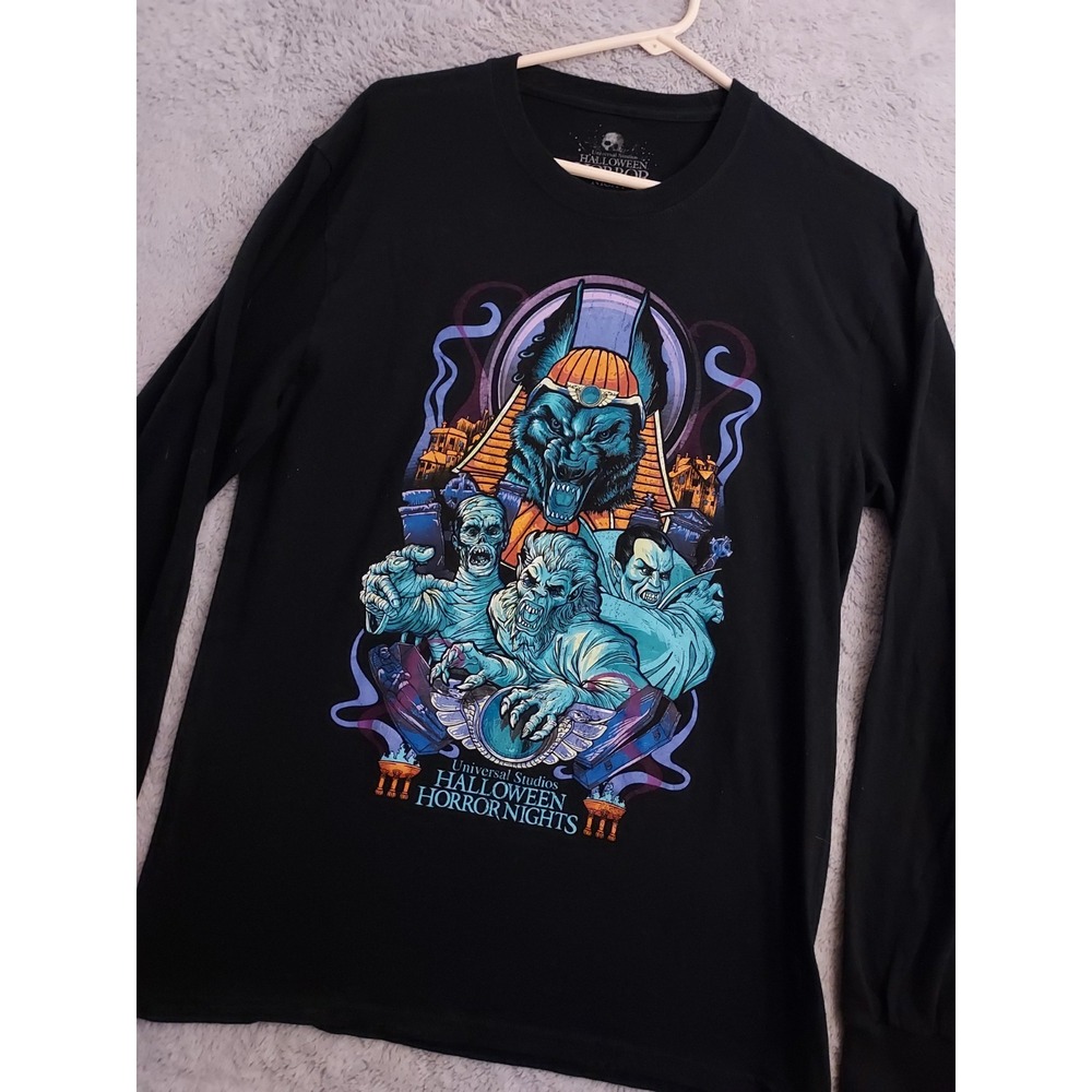 Halloween Horror Nights Shirt Mens Medium Graphic Universal Studios 2022 Black